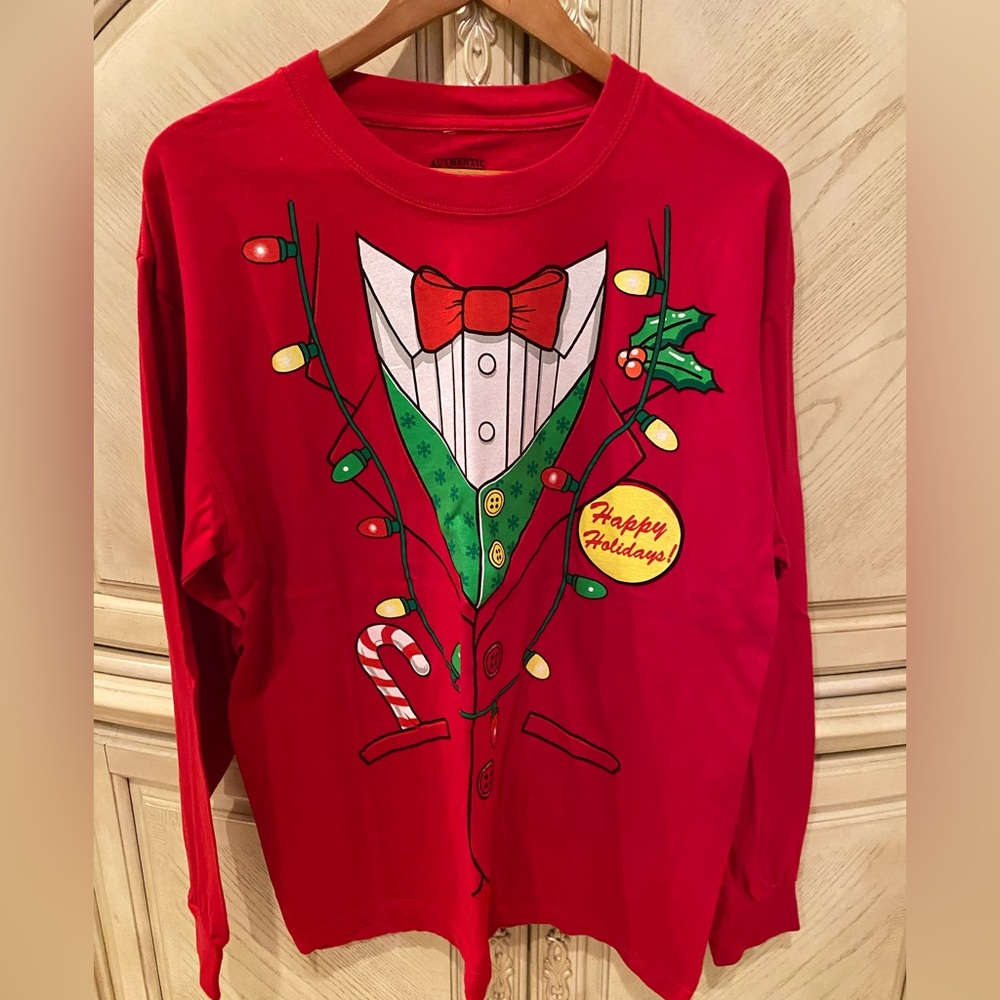 Authentic Classics Christmas mens long sleeve t-shirt
